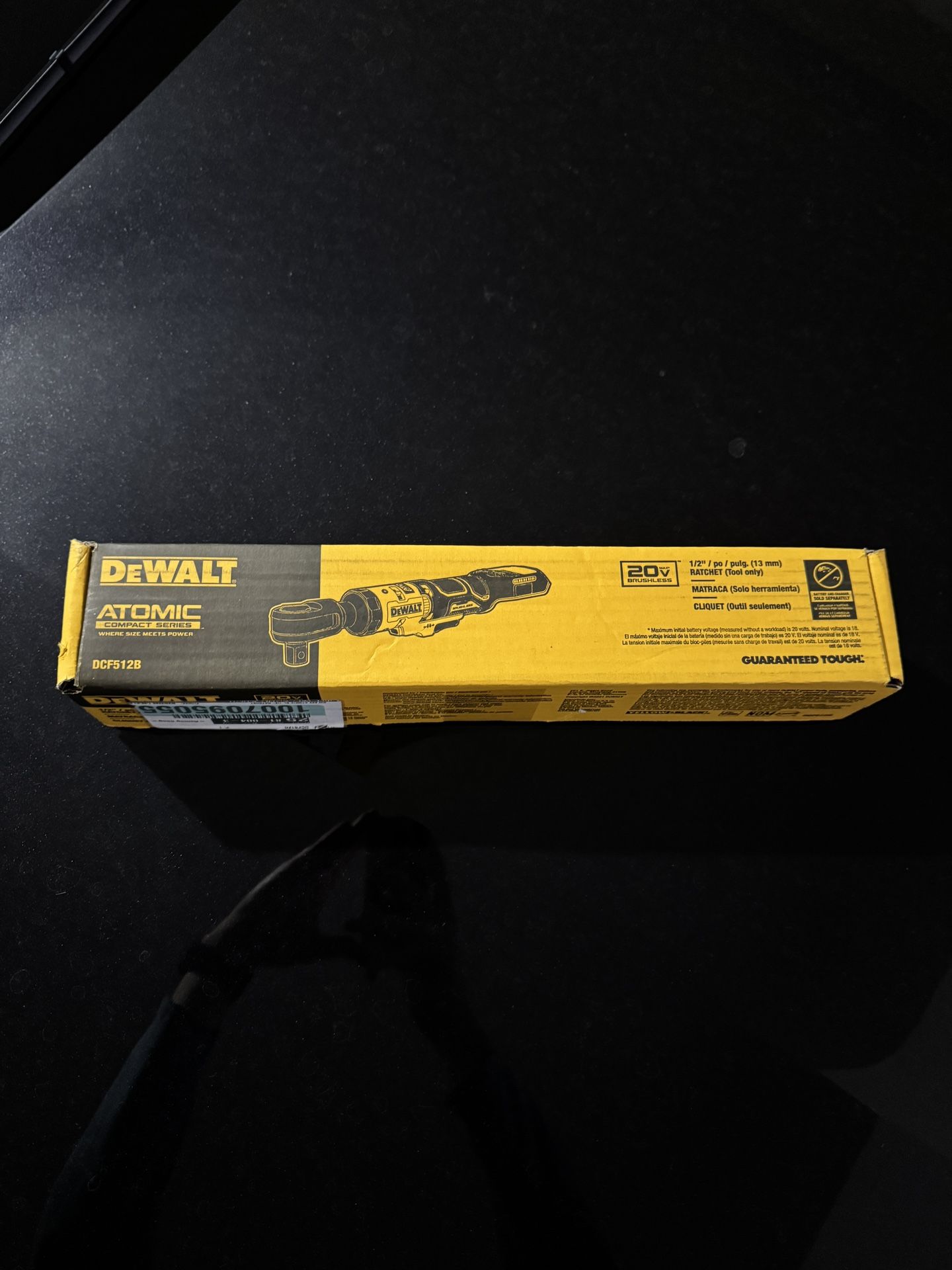 DEWALT ATOMIC 20V MAX Cordless 1/2 in. Ratchet (Tool Only)