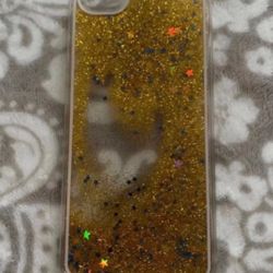 Yellow glitter quicksand case for iPhone 6plus 6s plus