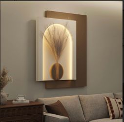 Large 3D Textured Modern LED Light Wall Art Home Decor for Living Room,Bedroom and Dining Room 30x36 Inch