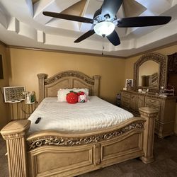 King Size Bed Frame & Dresser 