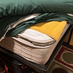 Full Mattress, Mattress Topper, And Bed Frame