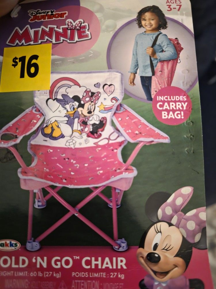 Minnie Mouse Fold And Go Chair