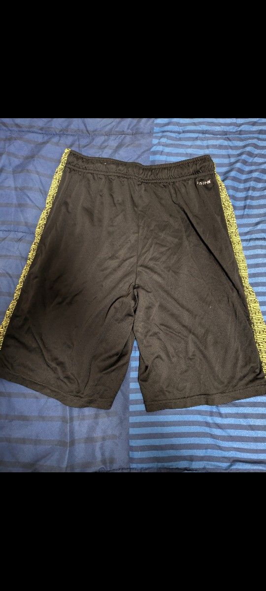 Black And Yellow Shorts