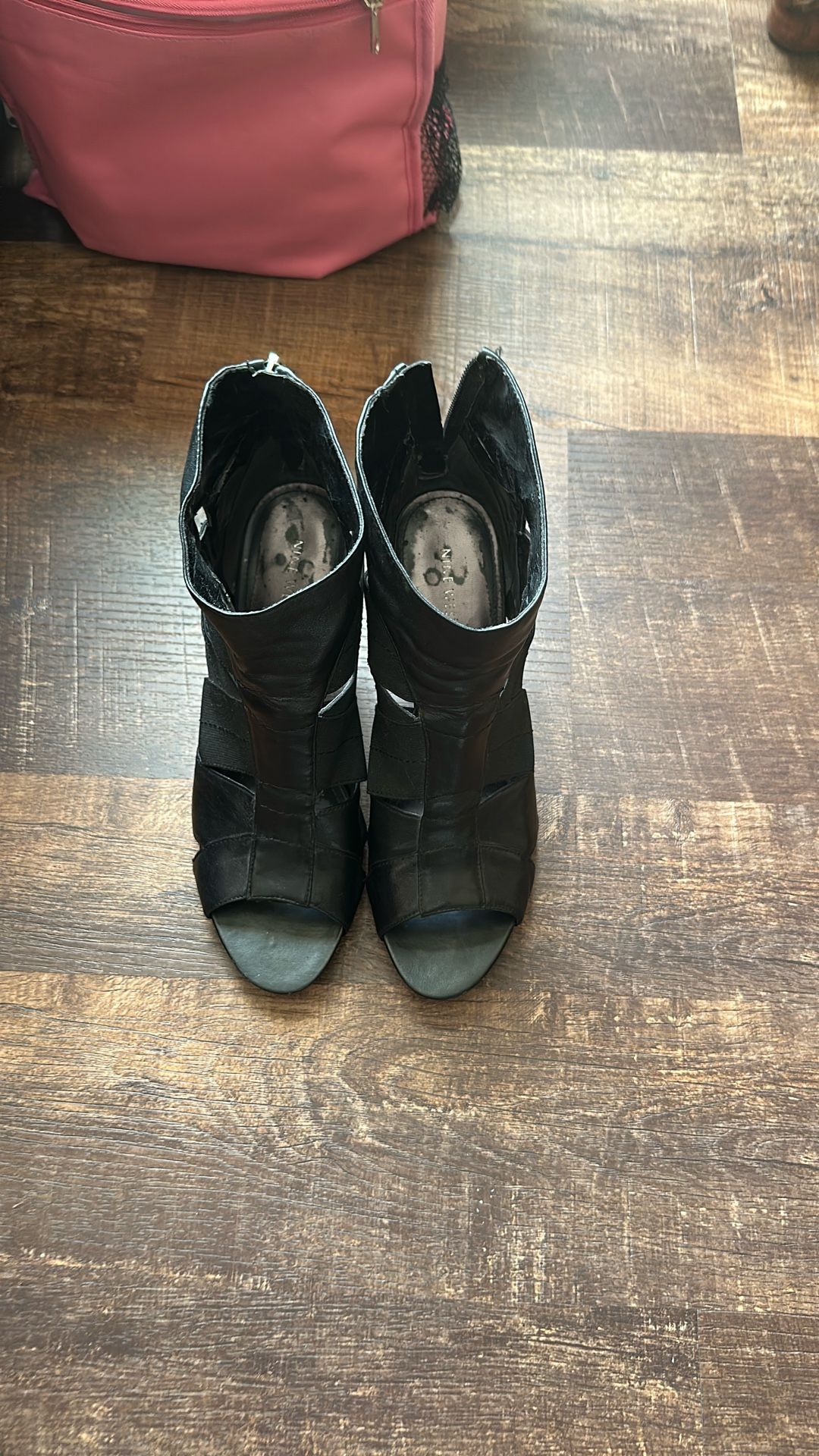 Women Black Nine West Heels Color Black Size 10
