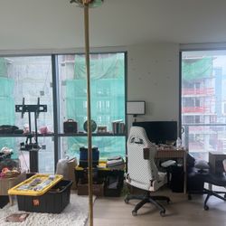 Spinning Gold Dance Pole  