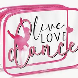 Ballet/Dance clear cosmetic bags