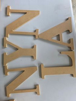 Wood letters