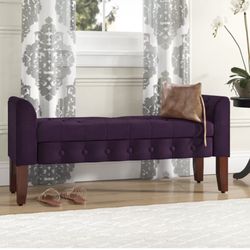 Purple Bench With Storage