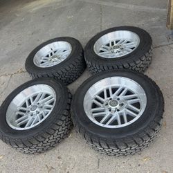 20X10 WHEELS 6x139 6x135 33x12.50r20 All terrain tires