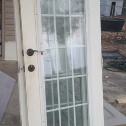 2 like new fiberglass French doors paid $2400 last April asking $180 each