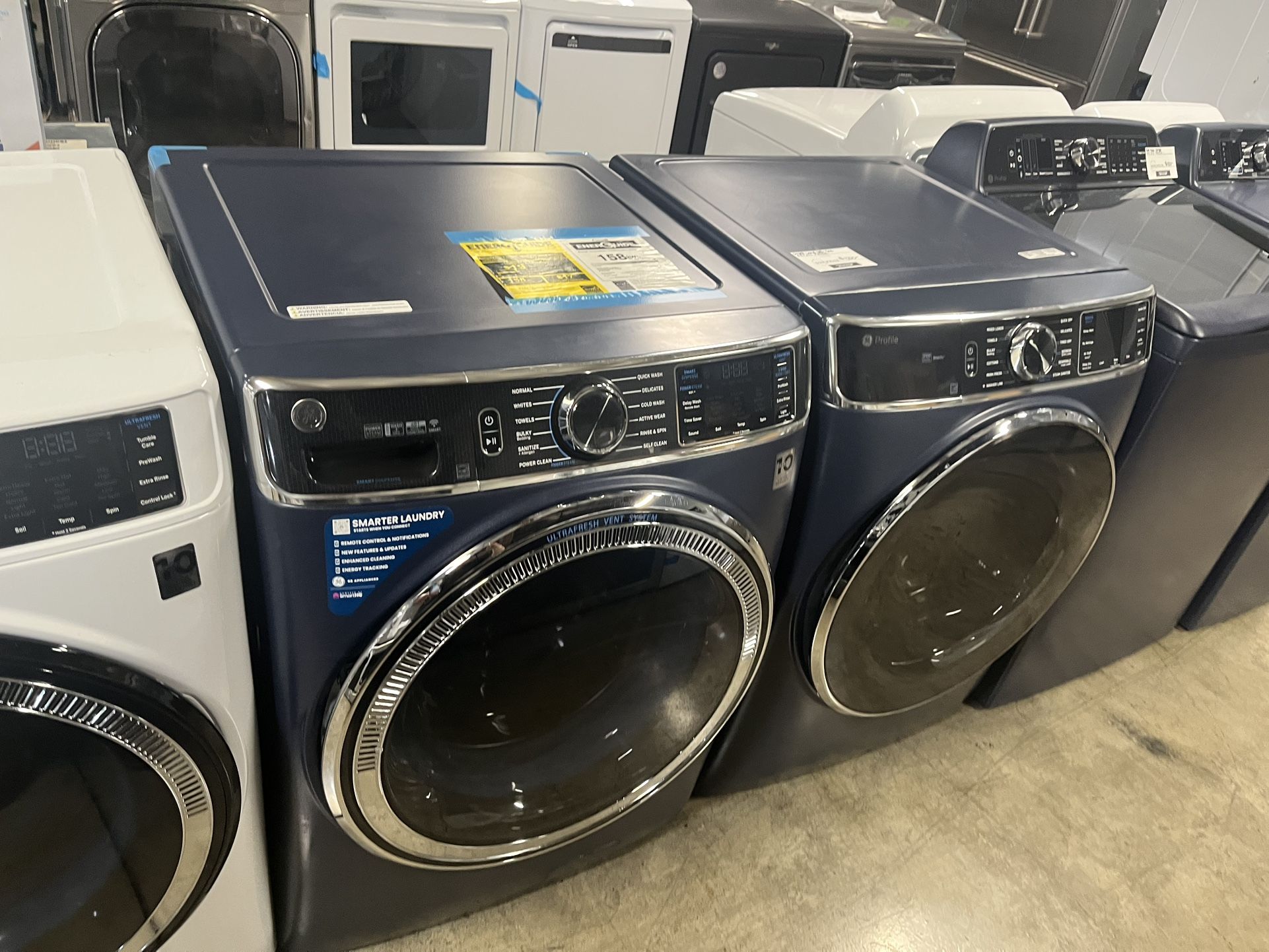 GE FRONT LOAD WASHER AND GAS DRYER