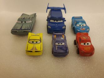 Disney Pixar Cars Mixed Lot of 6 Toy Cars Vehicle Collection Multicolor diecast