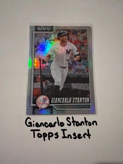 Giancarlo Stanton New York Yankees DH Topps Short Print Insert Card.