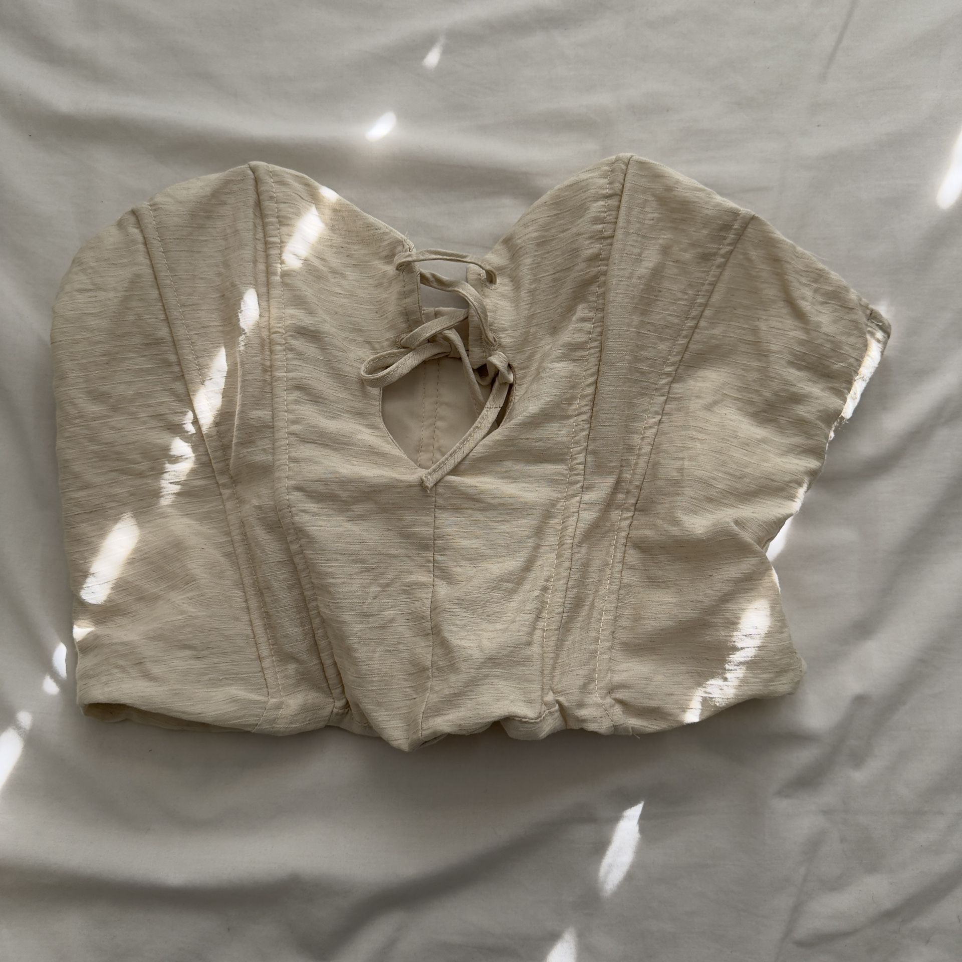 Cream Corset Top Size S/M