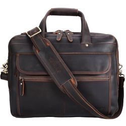 STAR VISTA Scala Pro 16-18" Leather Messenger Bag