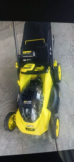 Ryobi 40V HP Brushless Push Lawn Mower 6.0ah battery and charger