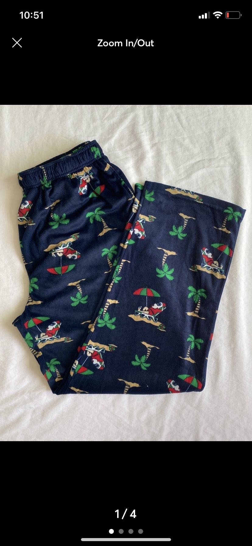 Men’s Funny Santa PJ Pants XL