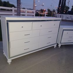 Dresser With Night Stand 