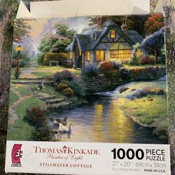 Thomas Kinkade Stillwater Cottage 1000 Piece Puzzle