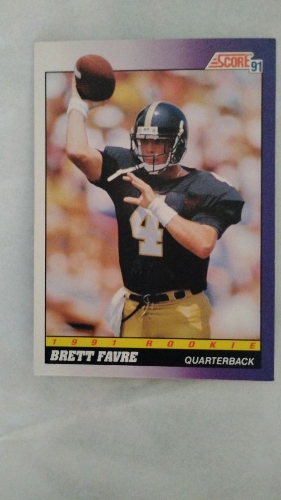 1991 SCORE BRETT FAVRE ROOKIE CARD NM