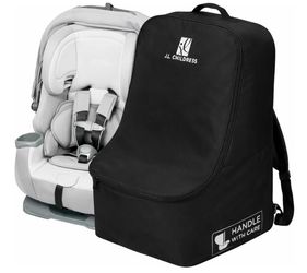 J.L. Childress Padded Backpack Car Seat Travel Bag - Deluxe, Black