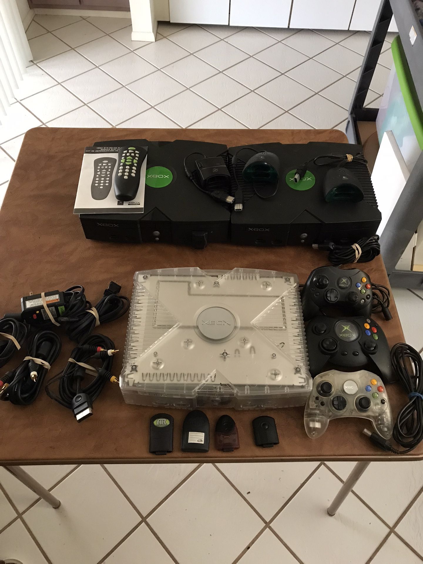 2 Xbox Original Game Systems Lot