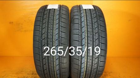 265/35/19 For Sale 2 New Tires We Service Motorcycle Tires
