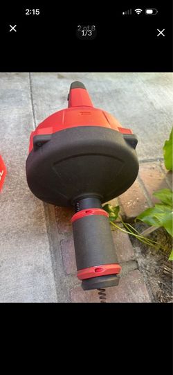 Milwaukee m18 5/16” drain snake 35ft with 6ah battery and charger like new