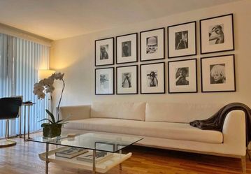 Oversized White Designer-Style Sofa — 120” W x 46” D
