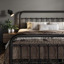 Victorian Wrought Iron Queen Bed Frame