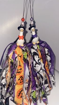 Halloween Duck Tassel Ornaments Set of 2