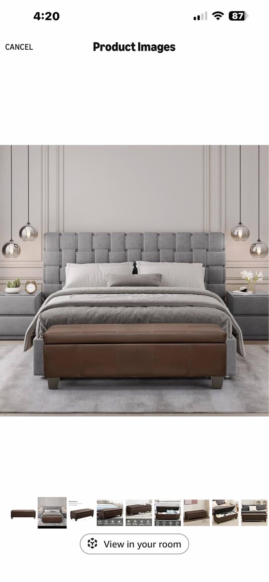51 Inch Storage Ottoman, Storage Bench with Safety Hinge, Upholstered Synthetic Leather Ottoman Bench for Bedroom, Living Room, Entryway, Hallway, Foo
