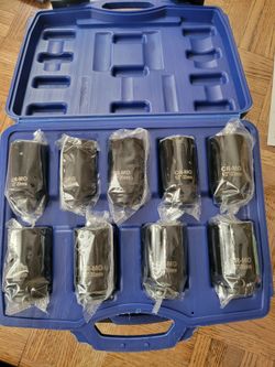 NEW 1/2 Driver CR-MO Socket Set 9 pcs