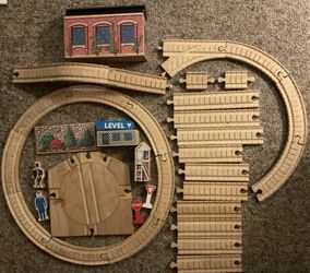 Vintage Thomas & Friends Wooden Railway Lot - 1990s Learning Curve Collection
