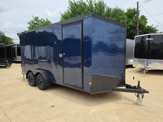 2026 New American Hauler 7x16 TA Screwless Enclosed Trailer | Blackout | Spoiler Package | 7' Interior | UTV Package | 3yr Nationwide Warranty! | 1070