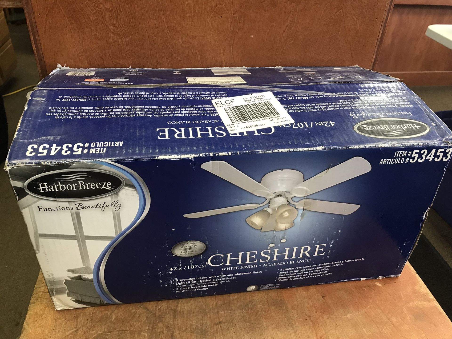 Harbor Breeze Cheshire item 53453 42” Ceiling Fan for Sale in