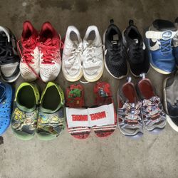 Size 13 Boy Kid Shoes 10 Pairs $30