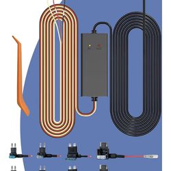 Dash Cam Hardwire Kit USB-C, Acc Hard Wire Kit 12V–24V to 5V/3A for Dash Camera, 10FT Dashcam Power Cable with 24H Parking Mode & Low Voltage Protecti