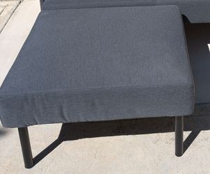 IKEA GLOSTAD ottoman, Knisa dark gray