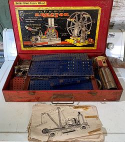 Vintage Gilbert Erector Electric Giant Ferris Wheel kit 1954 UNTESTED (READ DESC