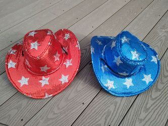 Red Star & Blue Star Cowboy Hats Package Deal