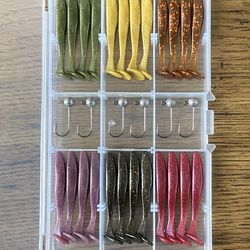 Fishing Lures - 2 inch Paddle Tail Kit