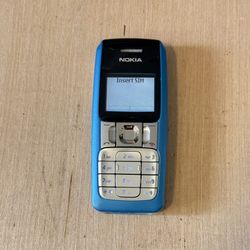 Nokia Mobile Phone Model:2310 Blue Turns On-No Charger “UNTESTED”Read Info Blw! 