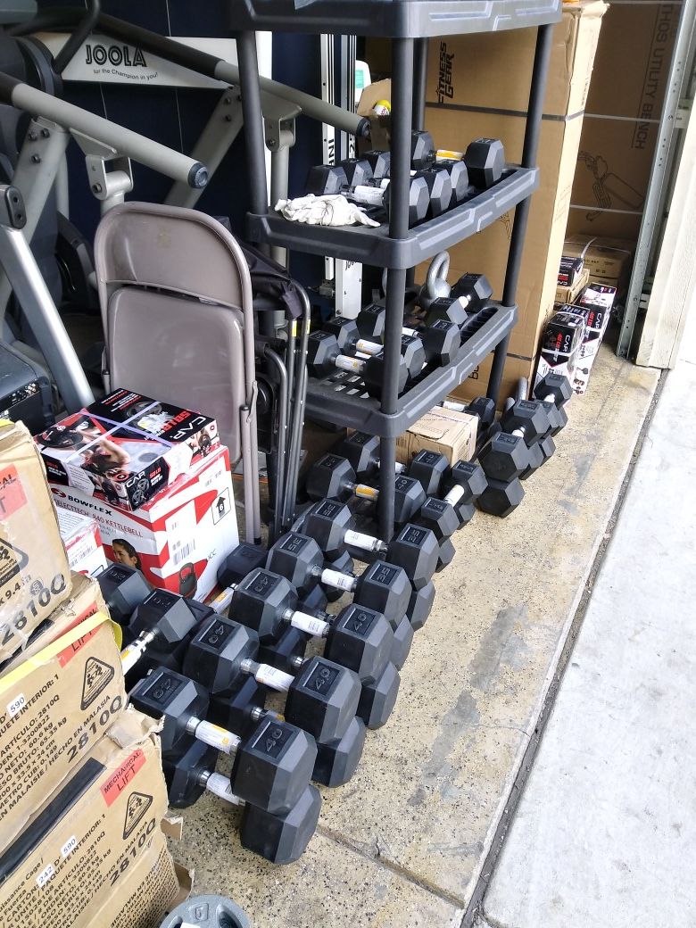 💥RUBBER HEX DUMBBELLS💥