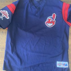 Cleveland Indians Vintage Batting Jersey Chief Wahoo Size XL