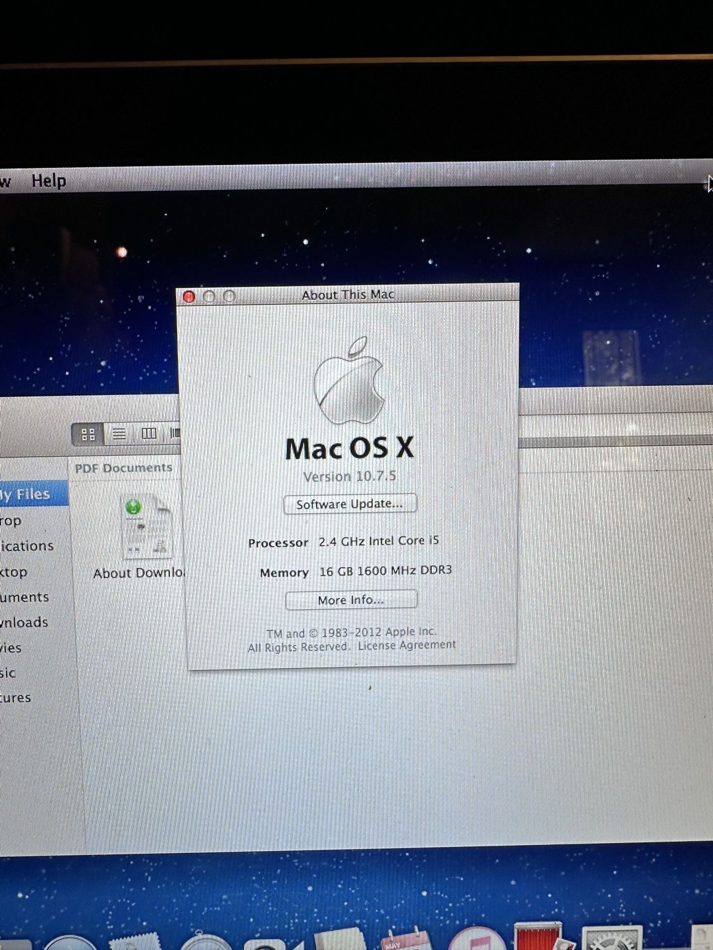 MacBook Pro Mac OS X 2012 13”