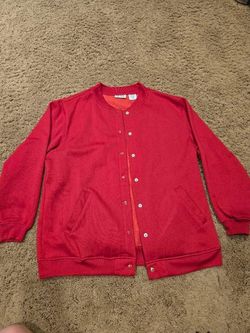 Vintage Red Blair Snap-Up Cardigan Size L