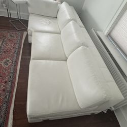 Modern White Sectional + Loveseat Set — Clean & Ready to Go