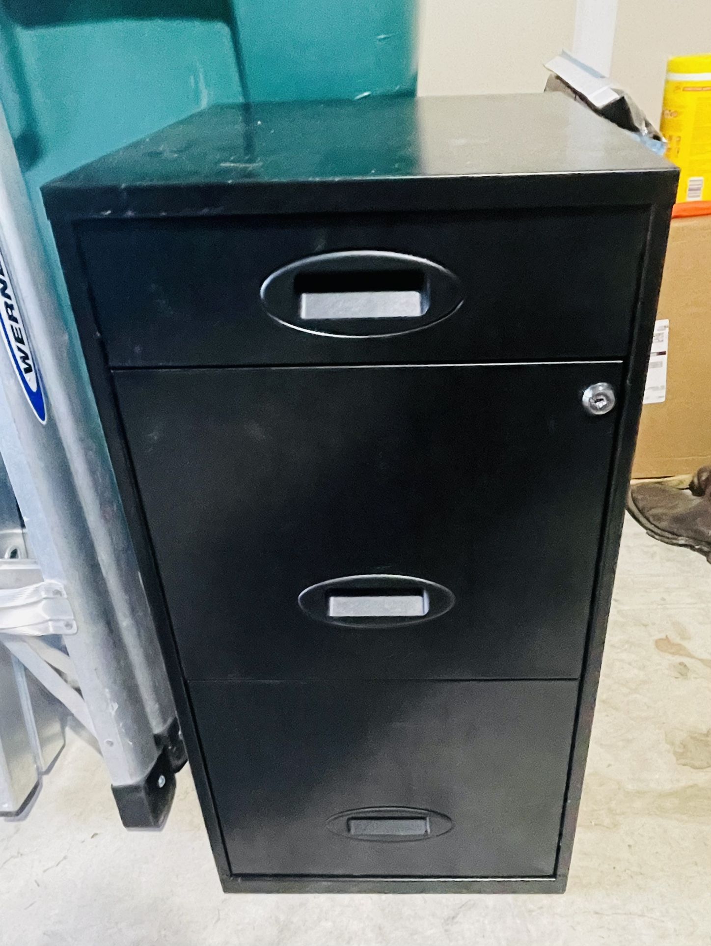 Metal File Cabinet With a Lock