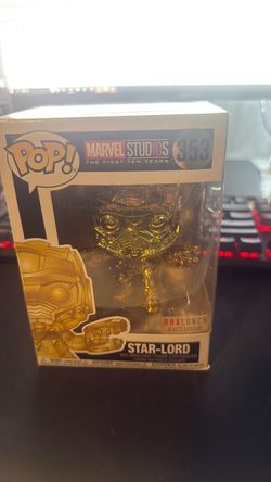Funko Pop Star-Lord Gold Chrome BoxLunch Exclusive #353
